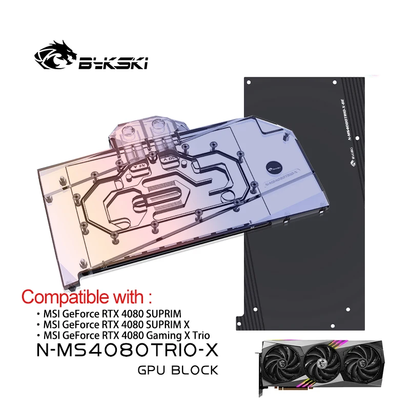 Rtx 4080 Water Cooling Block - Bykski GPU 블록 MSI RTX 4080